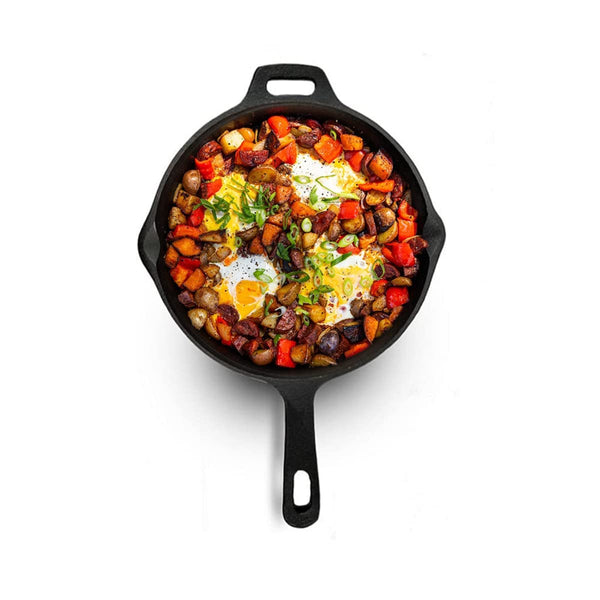 Cast Iron Skillet: Super Smooth Induction Friendly, Nonstick Pre-Seasoned - 6 Inch