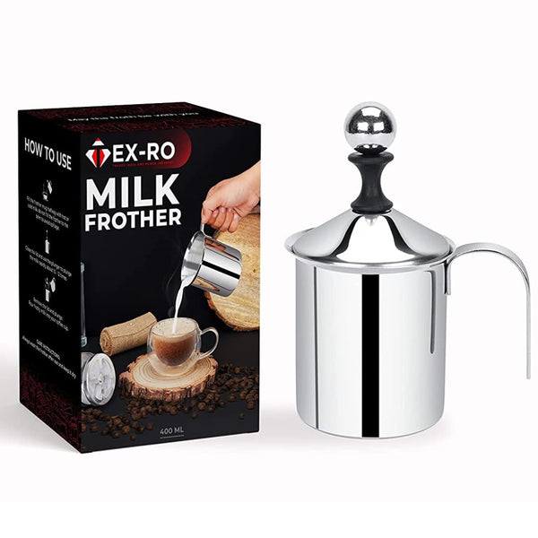 Manual Milk Frother: Handheld Coffee Frother for Cappuccino,Latte and more