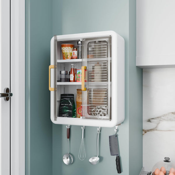 Wall Mounted Storage Cabinet for Kitchen & Bathroom